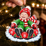 Custom Photo Christmas Gifts for Family - Personalized Acrylic Ornament