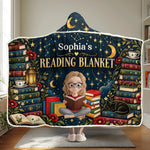 Custom Name Reading Gifts for Book Lovers - Personalized Snuggle Blanket