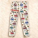 Custom Name Christmas Teddy Bear Gifts For Grandma And Grandpa - Personalized Pajamas Pants