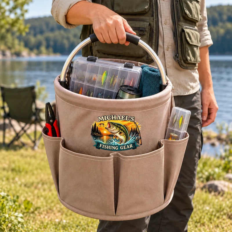 Custom Name Fishing Tackle Gifts For Fishers - Personalized Tool Bag