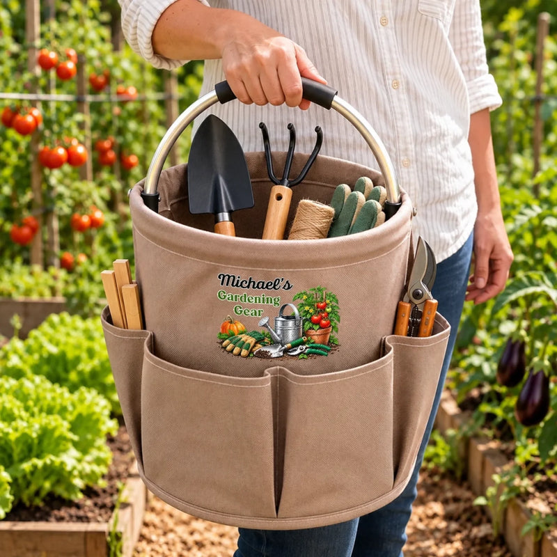 Custom Name Vegetable Garden Gifts For Gardeners - Personalized Tool Bag