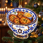 Custom Name Hanukkah Food Gifts for Families - Personalized Acrylic Ornament