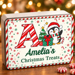 Custom Name Christmas Character Gifts - Personalized Metal Tin