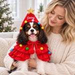 Custom Name Christmas Gifts For Dogs, Cats, Pet Lovers - Personalized Pet Christmas Cape