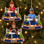 Custom Photo Baseball Christmas Gifts for Players - Personalized Acrylic Ornament