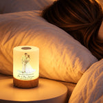 Custom Photo First Christmas Wedding Gifts for Newlyweds - Personalized Dimmable Touch Night Light