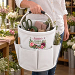 Custom Name Floral Gardening Gifts For Gardeners - Personalized Tool Bag