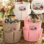 Custom Name Floral Gardening Gifts For Gardeners - Personalized Tool Bag