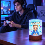 Custom Name Gamer Gifts For Game Lovers - Personalized Dimmable Touch Night Light