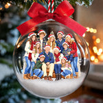 Custom Family Photo Christmas Gifts - Personalized 3D Acrylic Ball Ornament