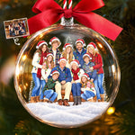 Custom Family Photo Christmas Gifts - Personalized 3D Acrylic Ball Ornament