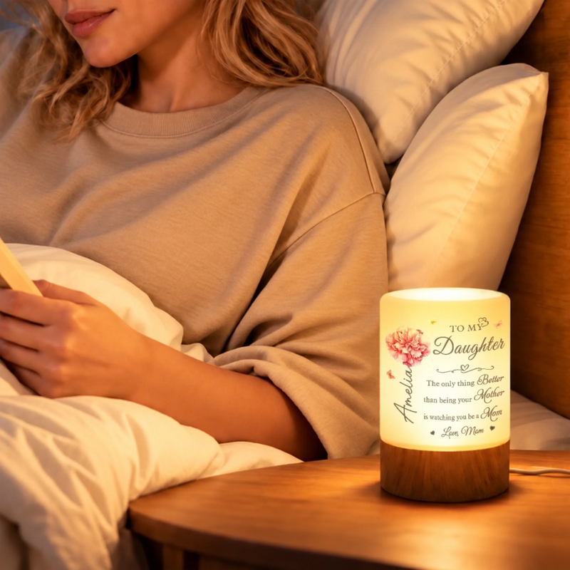 Custom Name Daughter Gifts From Mom - Personalized Dimmable Touch Night Light