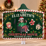 Custom Name Christmas Movie Gifts for Women - Personalized Snuggle Blanket