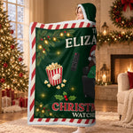 Custom Name Christmas Movie Gifts for Women - Personalized Snuggle Blanket