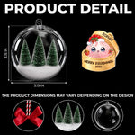 Custom Name Christmas Squishy Gifts - Personalized 3D Acrylic Ball Ornament