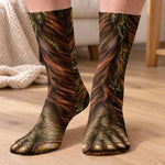 Custom Funny Hairy Feet Prank Gifts for Men and Women - Personalized Middle Tube Socks