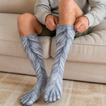 Custom Funny Hairy Feet Prank Gifts for Men and Women - Personalized Middle Tube Socks