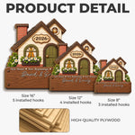 Custom New Home Name Gifts - Personalized Wooden Key Holder