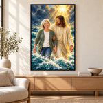 Custom Photo Jesus Portrait Gifts for Family - Personalized Poster