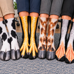 Custom Funny Bird Feet Gifts for Animal Lovers - Personalized Middle Tube Socks