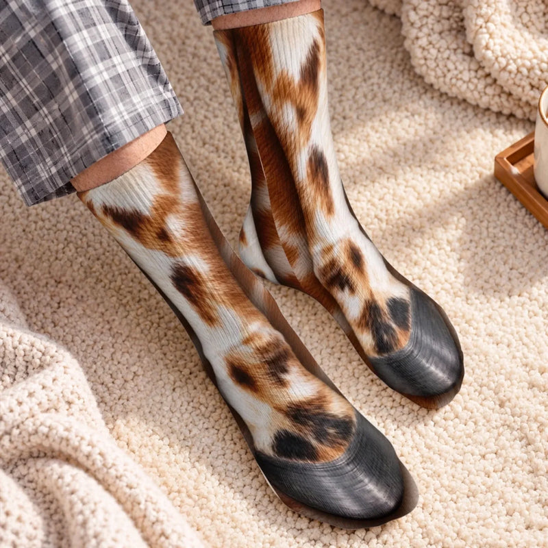 Custom Funny Bird Feet Gifts for Animal Lovers - Personalized Middle Tube Socks