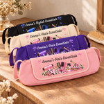 Custom Name Hair Styling Gifts for Women - Personalized Hair Tools Travel Bag