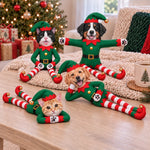Custom Photo Christmas Elf Doll Gifts For Dog And Cat Lovers - Personalized Poseable Plush Doll