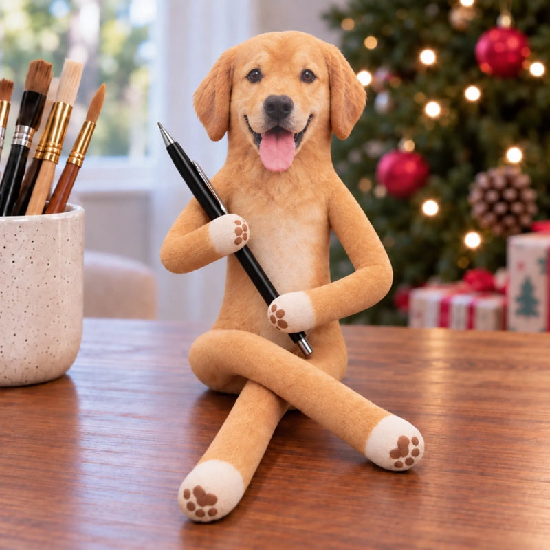 Custom Photo Funny Pet Christmas Gifts For Pet Lovers - Personalized Poseable Plush Doll