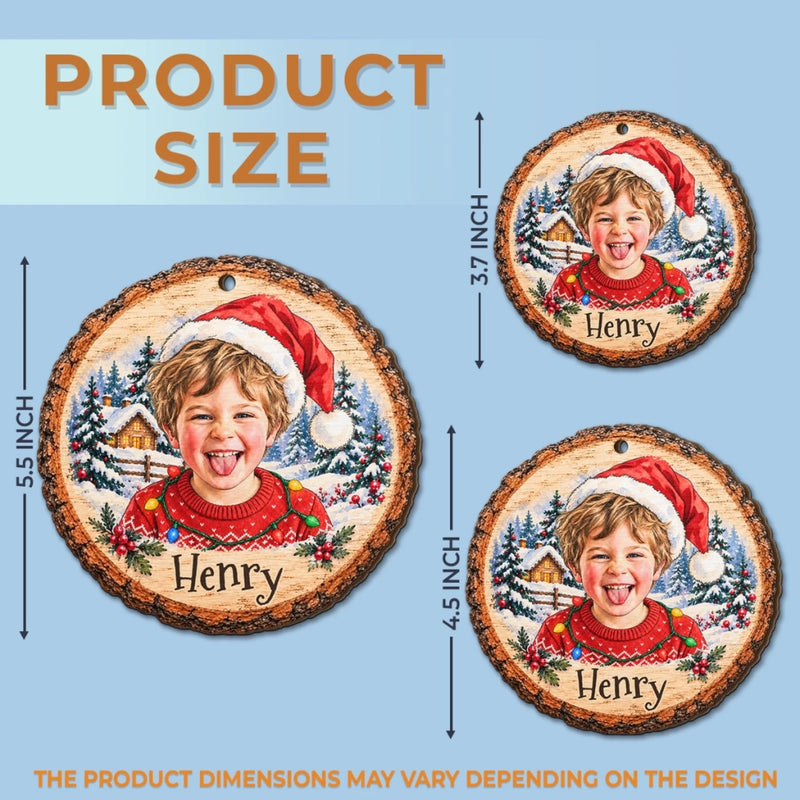 Custom Best Friend Photo Christmas Gifts - Personalized Ornament