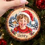 Custom Family Member Photo Christmas Gifts - Personalized Ornament