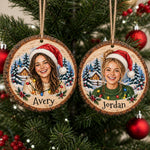Custom Best Friend Photo Christmas Gifts - Personalized Ornament