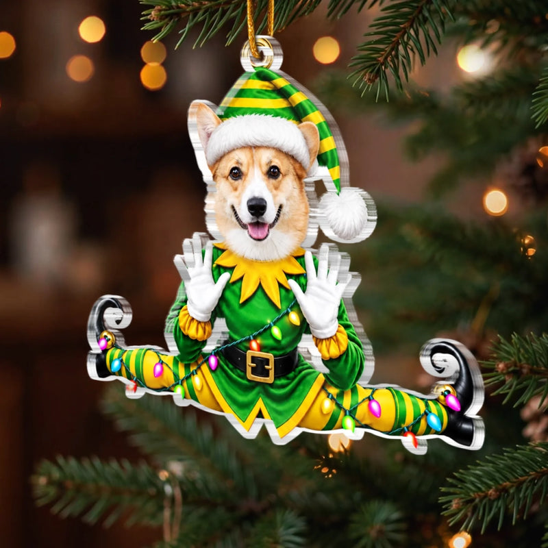Custom Photo Funny Pet Christmas Gifts For Dog And Cat Lovers - Personalized Acrylic Ornament
