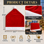 Custom Name Christmas Chair Decor for Family - Personalized Chair Cover