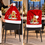 Custom Name Christmas Chair Decor for Family - Personalized Chair Cover