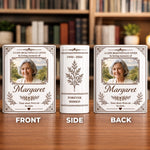 Custom Photo In Loving Memory Decor - Personalized Book Vase