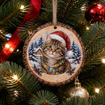 Custom Cat Photo Christmas Gift for Cat Lovers - Personalized Ornament