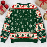 Custom Santa Riding Dog Christmas Gifts For Dog And Cat Lovers, Pet Lovers - Personalized Ugly Sweatshirt