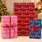 Custom Name Floral Gift Wrap For Birthdays And Christmas - Personalized Wrapping Paper