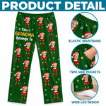Custom Photo This Grandma Belongs To Christmas Gifts - Personalized Pajama Pants