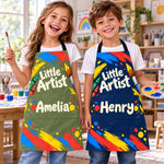 Custom Name Arts And Crafts Kids Gifts For Kids, Artists, Art Lovers - Personalized Apron With Pocket