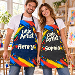 Custom Name Arts And Crafts Kids Gifts For Kids, Artists, Art Lovers - Personalized Apron With Pocket