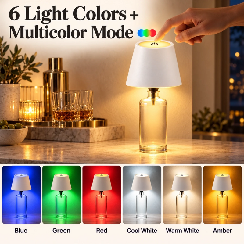 Custom Home Bar Decor - Personalized LED Bottle Light Topper