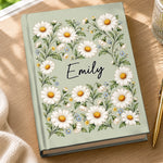 Custom Name Botanical Floral Gifts For Women - Personalized Hardcover Journal
