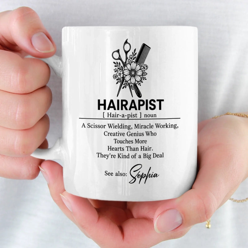 Custom Name Hairstylist Appreciation Gifts for Hairstylist, Hairdresser, Women - Personalized Mug - Making Hair Dreams Come True