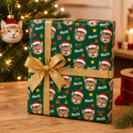 Custom Cat Photo Christmas Gifts for Cat Lovers - Personalized Wrapping Paper