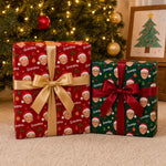 Custom Photo Christmas Gifts for Grandma, Grandpa - Personalized Wrapping Paper