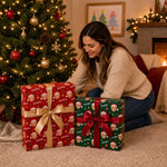 Custom Photo Christmas Gifts for Grandma, Grandpa - Personalized Wrapping Paper