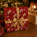 Custom Couple Photo Christmas Gifts for Him, Her - Personalized Wrapping Paper