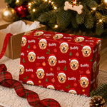 Custom Dog Photo Christmas Gifts for Dog Lovers - Personalized Wrapping Paper