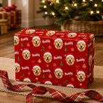 Custom Dog Photo Christmas Gifts for Dog Lovers - Personalized Wrapping Paper